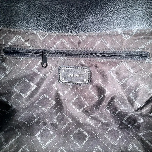 Nine West Structured Satchel / Shoulder Bag Cream & Black - Picture 9 of 14